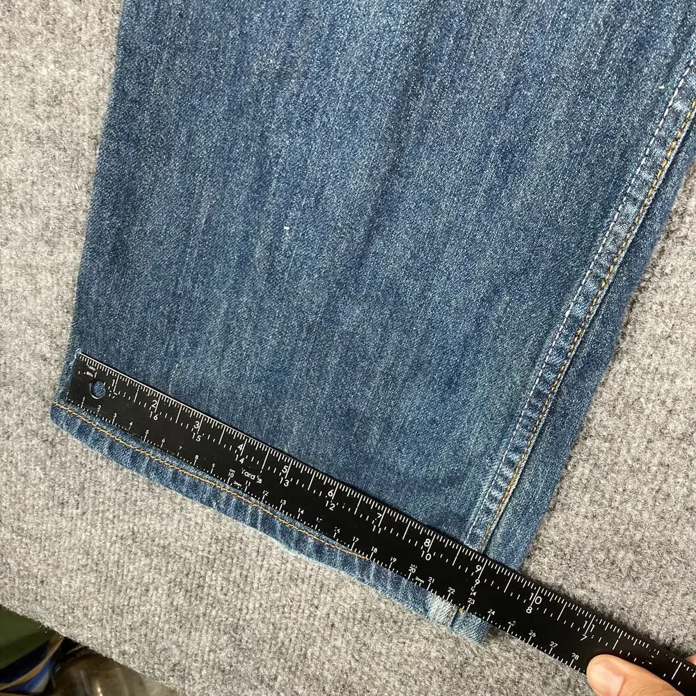 Casual Denim‎ Jeans Mens 30x32 Blue Straight Fit Medium Wash Zip Pocket Detail